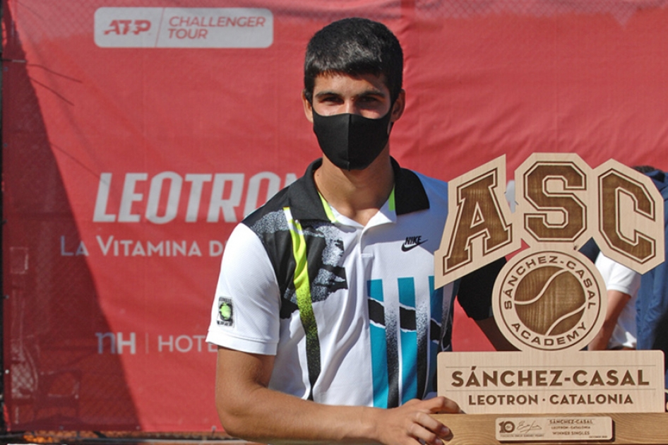 Carlos Alcaraz suma su segundo título ATP Challenger en Barcelona Carlos Alcaraz suma su segundo título ATP Challenger en Barcelona