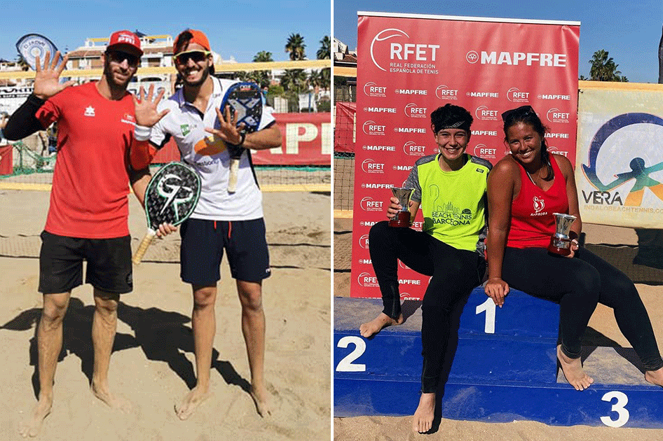 Ramos-Rodríguez y Farías-Fernández dominan el Campeonato de España MAPFRE de Tenis Playa en Vera