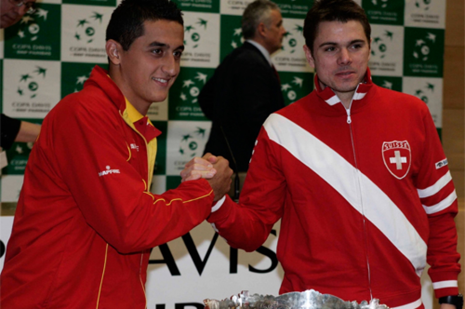 Almagro abrirá la eliminatoria de Copa Davis ante Wawrinka y Ferrer jugará después con Chiudinelli