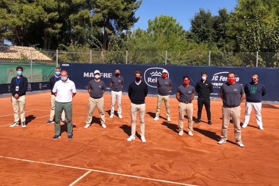 Equipo arbitral en el ATP Challenger de Villena