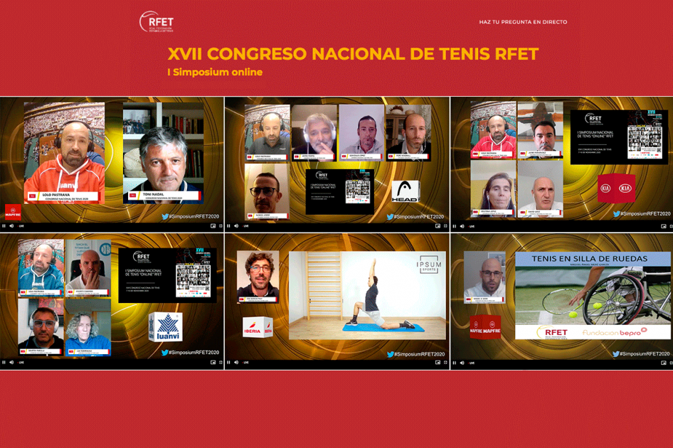 Éxito sin precedentes del I Simposium Online - XVII Congreso Nacional de Tenis RFET
