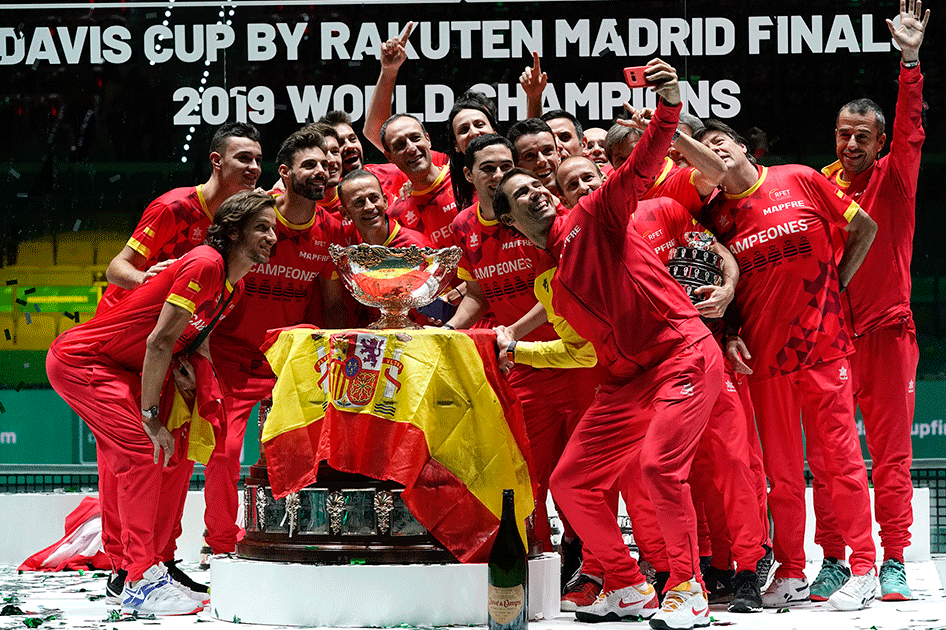 Primer aniversario del triunfo de España en las Finales de la Copa Davis de Madrid 2019 Primer aniversario del triunfo de España en las Finales de la Copa Davis de Madrid 2019