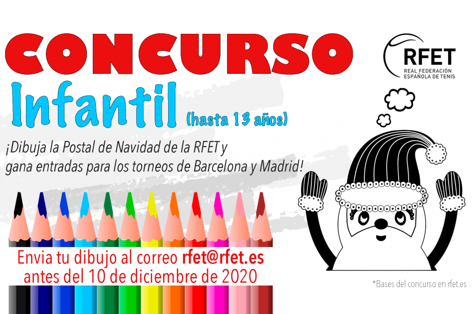 Vuelve el Concurso infantil de dibujo para la Postal de Navidad de la RFET