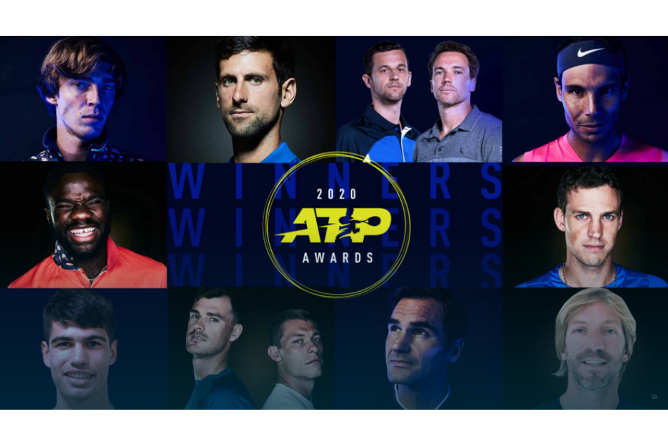 Rafael Nadal, Carlos Alcaraz y Fernando Vicente son reconocidos en los premios ATP del ao 2020