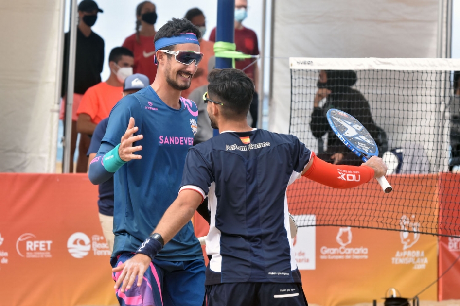 Ramos-Cappelletti y Farías-Fernández dominan la doble cita que cierra el circuito mundial de tenis playa en Gran Canaria