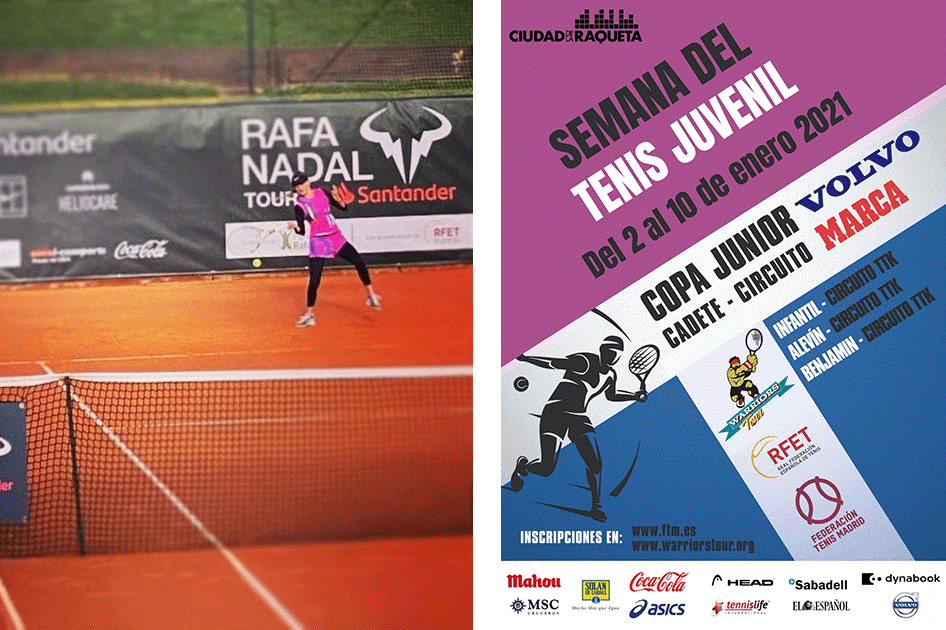 La competicin juvenil iza el teln con torneos del Rafa Nadal Tour, RPT Marca Jvenes Promesas y Warriors Tour