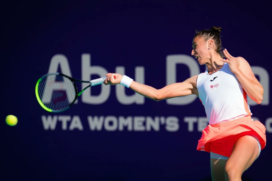 Cuartos de final de Sara Sorribes en el primer WTA del ao en Abu Dabi