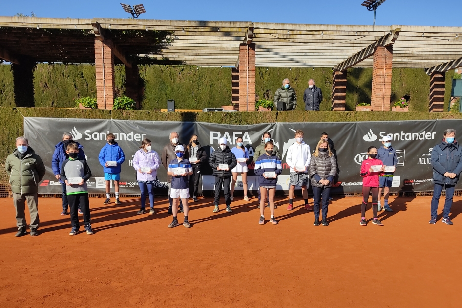 El Rafa Nadal Tour by Santander se estrena en Barcelona con nuevos campeones