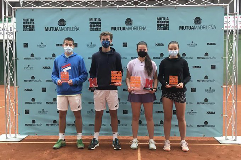 Victorias de Rafael Segado y Cristina Ramos en el segundo torneo del Mutua Madrid Open Sub16