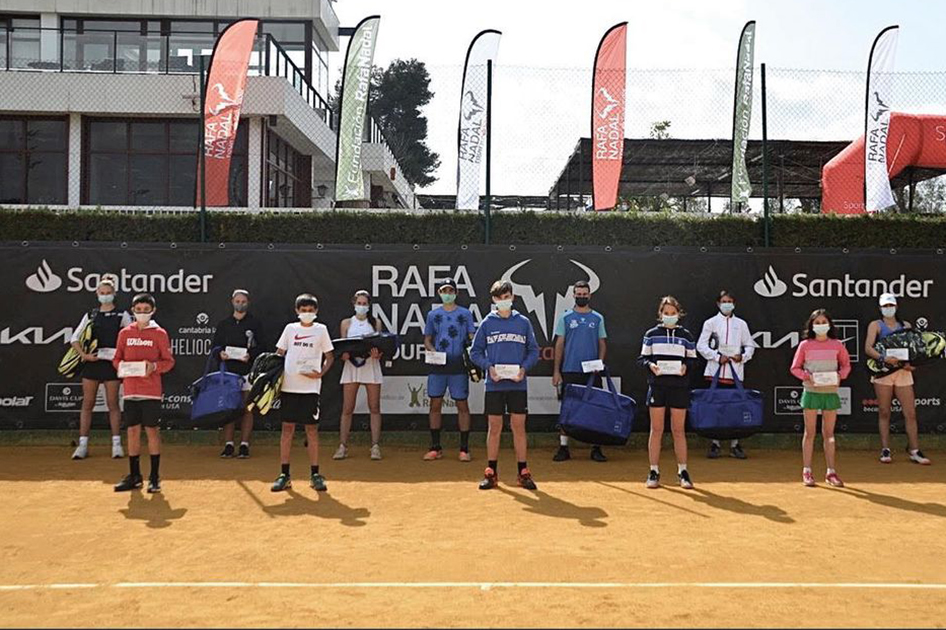 Ganadores del segundo torneo Rafa Nadal Tour by Santander en Sevilla