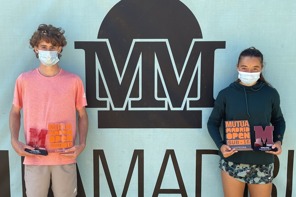 Alejandro Juan Maño y Carmen Juan Bru ganan el último Mutua Madrid Open Sub16 en Sevilla Alejandro Juan Maño y Carmen Juan Bru ganan el último Mutua Madrid Open Sub16 en Sevilla