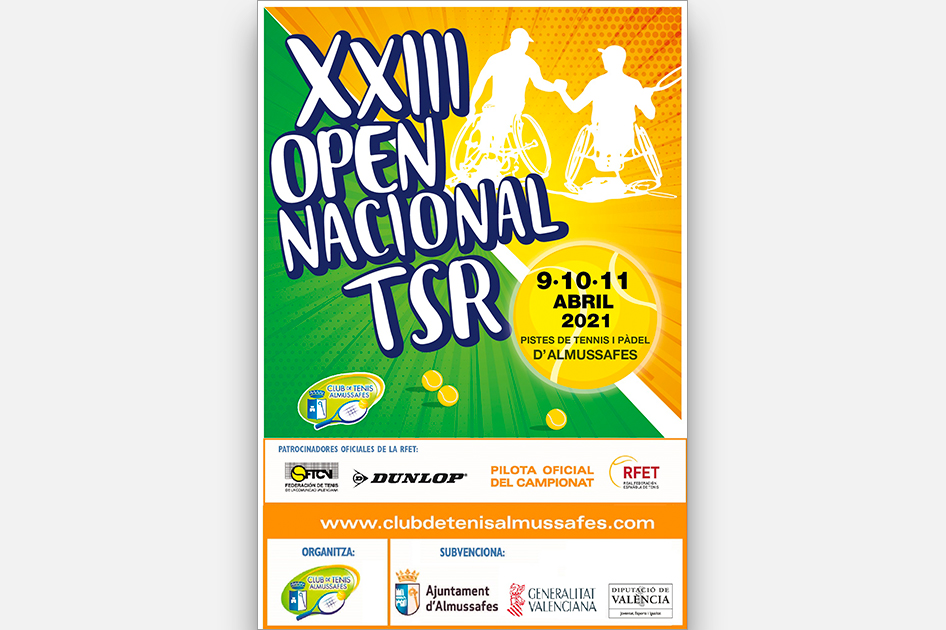 El circuito nacional de tenis en silla iza el teln esta semana en Almussafes