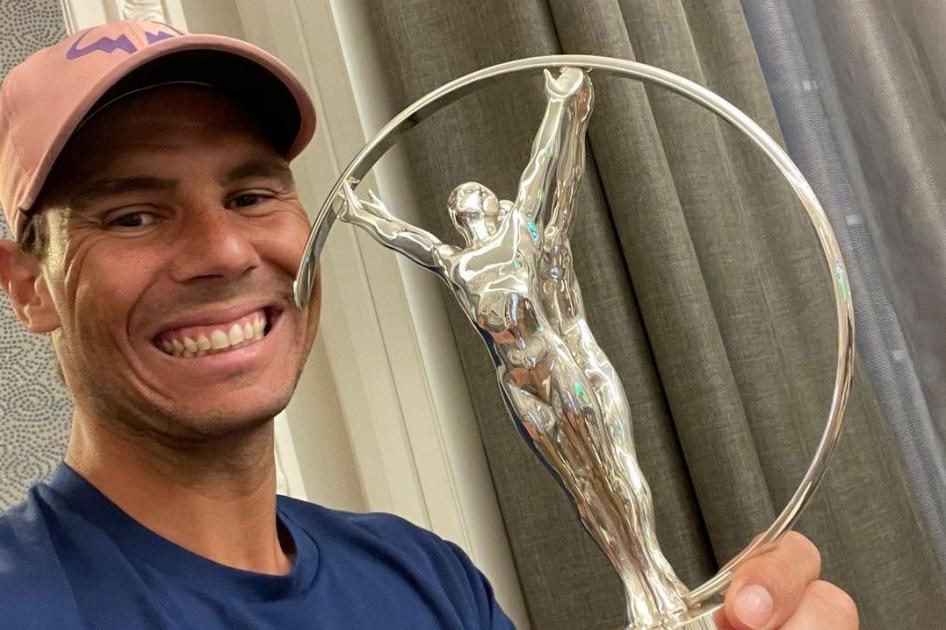 Rafael Nadal es galardonado con el premio Laureus al 