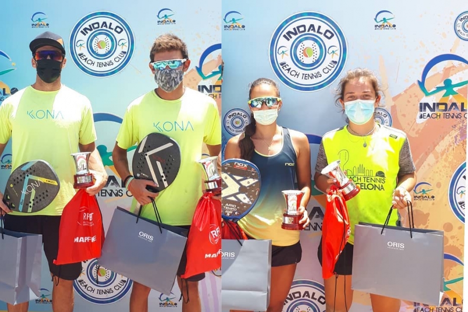 Puente-Rodríguez y Costa-López ganan la segunda etapa de la Liga MAPFRE de Tenis Playa en Vera