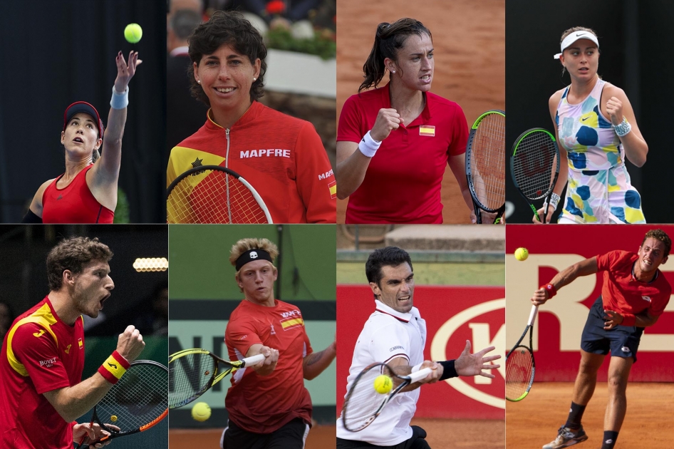 Ocho tenistas españoles participarán en los Juegos Olímpicos de Tokio 2020