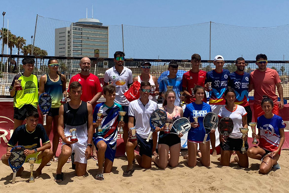 Farías/Fernandez y Ramos/González ganan la tercera jornada de la Liga MAPFRE de Tenis Playa en Melilla