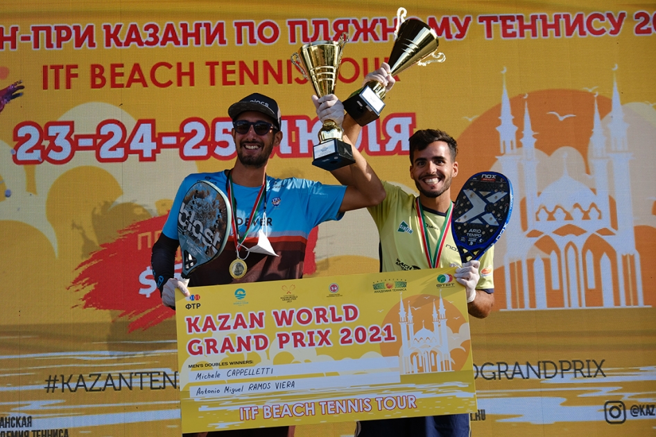 Antomi Ramos conquista el torneo más importante del circuito mundial de tenis playa en Kazan