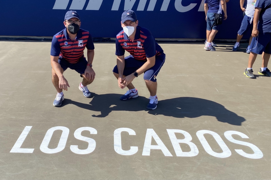 Jos Cabra y Jess Hilario arbitran en el ATP de Los Cabos