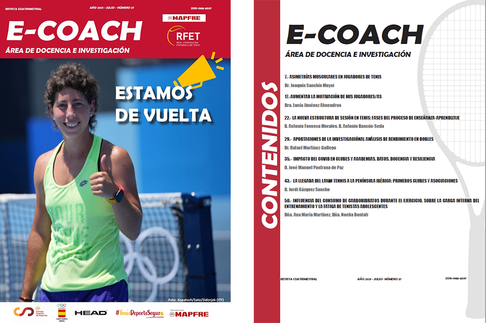 Vuelve la revista digital E-Coach para técnicos de tenis