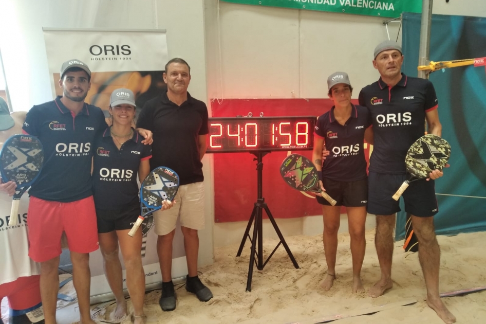 Valencia acoge el Rcord Guinness del partido de tenis playa ms largo de la historia