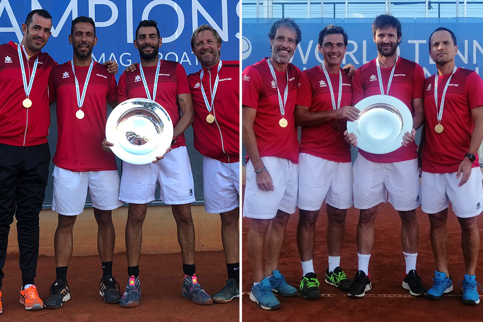 Títulos mundiales para las selecciones españolas masculinas +40 y +45 Títulos mundiales para las selecciones españolas masculinas +40 y +45