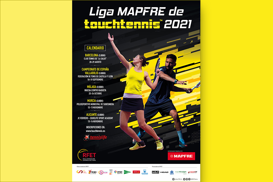 La Liga MAPFRE de touchtennis se amplia con nuevos torneos en Murcia y Málaga