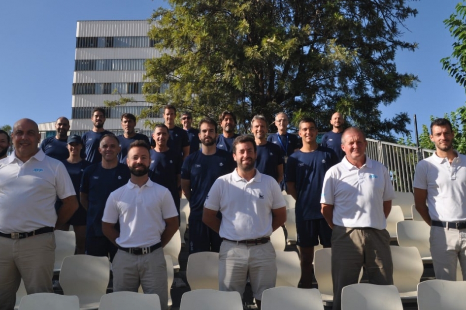 Equipo arbitral en el ATP Challenger de Sevilla