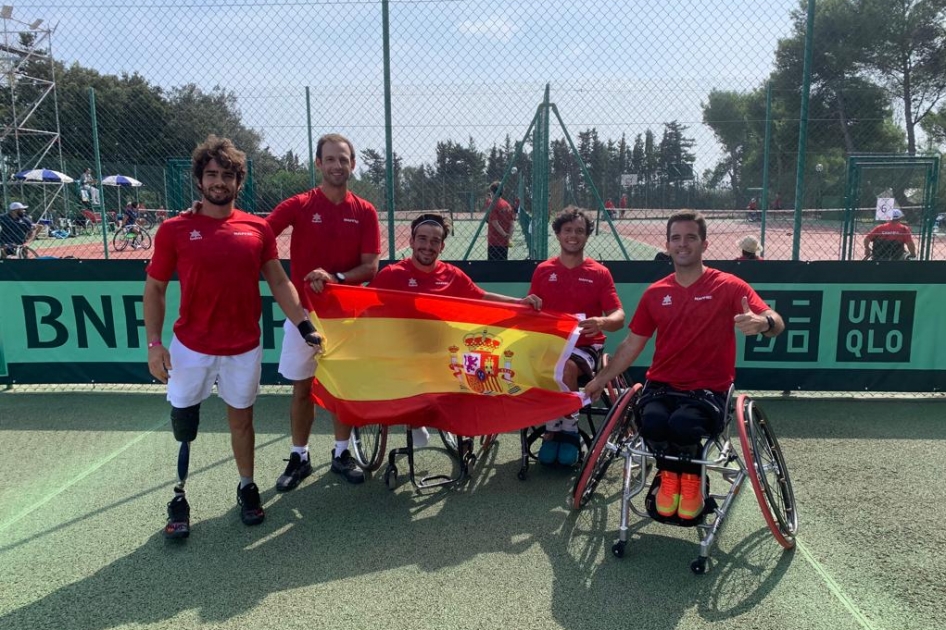 La seleccin espaola MAPFRE de tenis en silla parte como segunda favorita en la Copa del Mundo