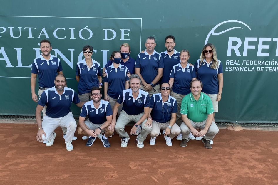 Equipo arbitral del ITF Femenino de Valencia