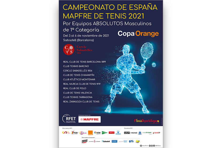 Sorteados los nuevos Campeonatos de España MAPFRE de Tenis por Equipos Absolutos 