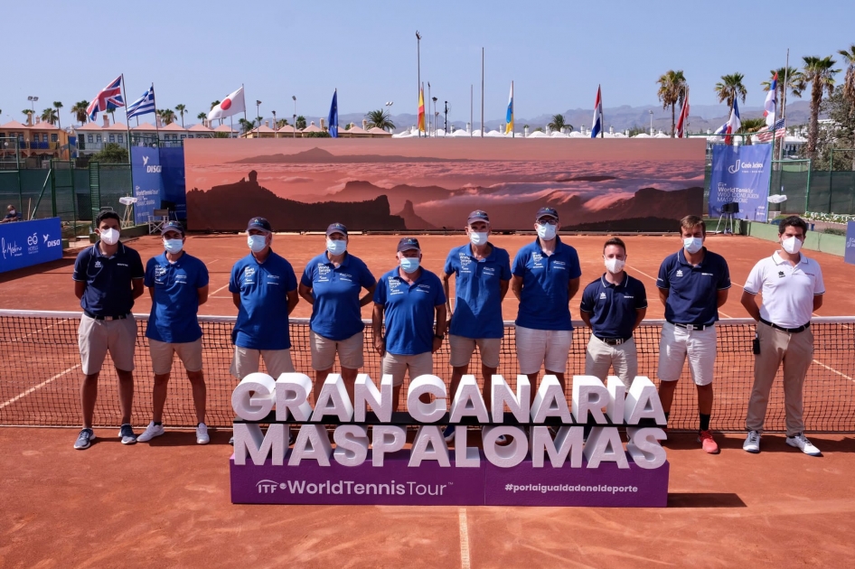 Equipo arbitral en los ITF femeninos W60 de Maspalomas Equipo arbitral en los ITF femeninos W60 de Maspalomas