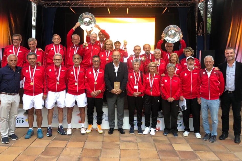 Título mundial para la Selección Española MAPFRE de Tenis Masculina +65 en Mallorca