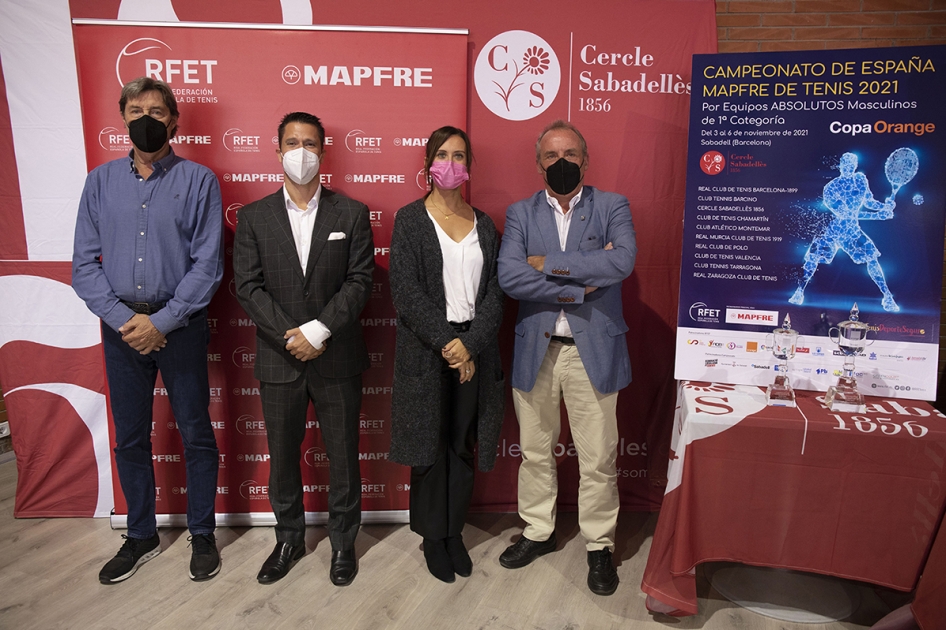 Presentado el Campeonato de España MAPFRE de Tenis por Equipos Masculinos - Copa Orange en el Cercle Sabadellès Presentado el Campeonato de España MAPFRE de Tenis por Equipos Masculinos - Copa Orange en el Cercle Sabadellès