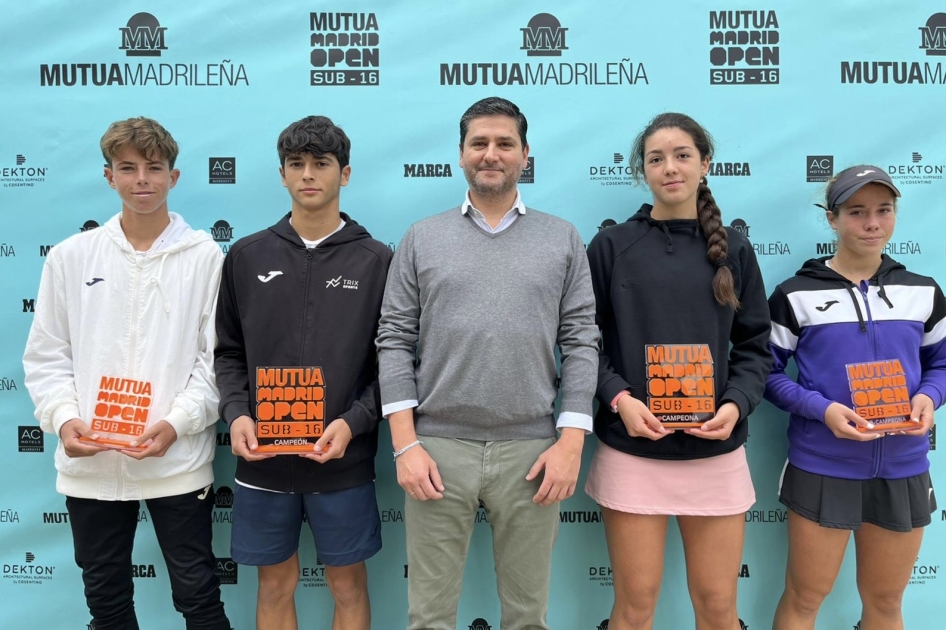 Mª Paz Alberto y Sergi Granero ganan el torneo Mutua Madrid Open Sub'16 en Bilbao
