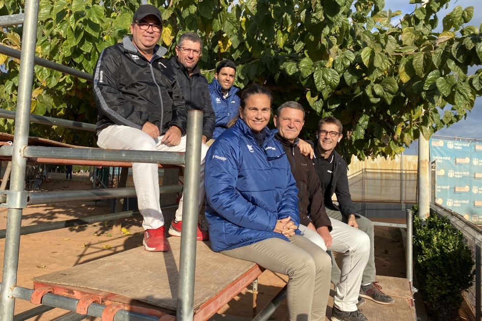 Equipo arbitral en el ITF Masculino de Nules