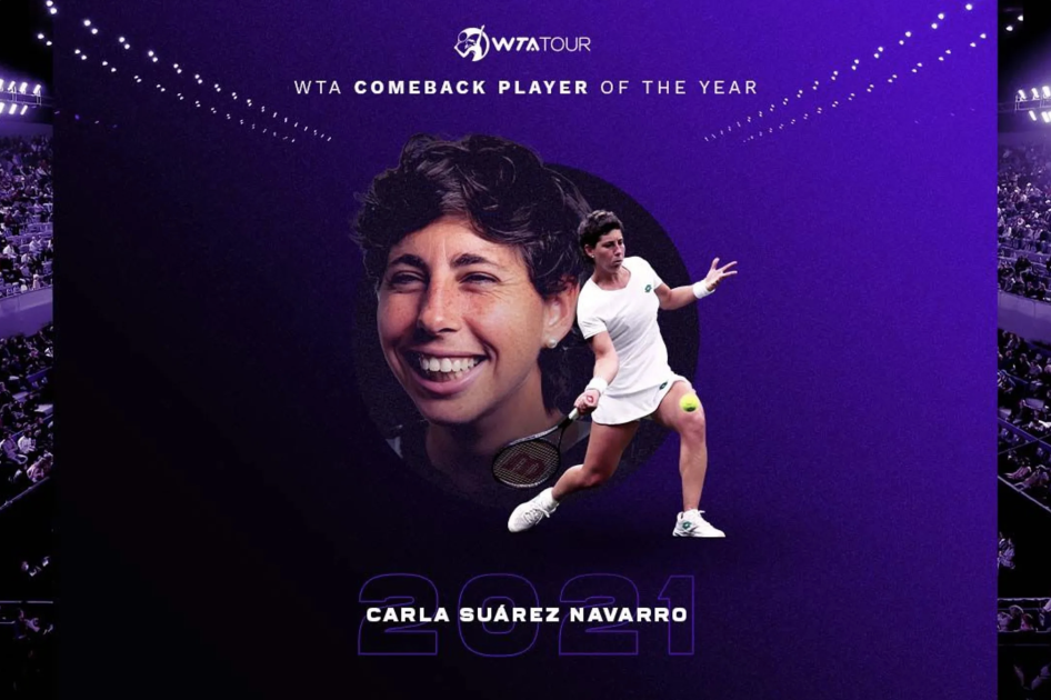 Carla Surez, Mejor Regreso WTA del Ao en 2021