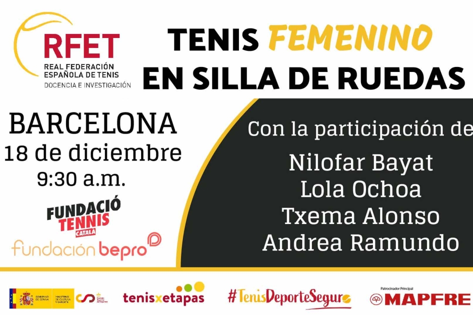 Abierta la inscripcin gratuita para la mesa redonda sobre el tenis en silla femenino