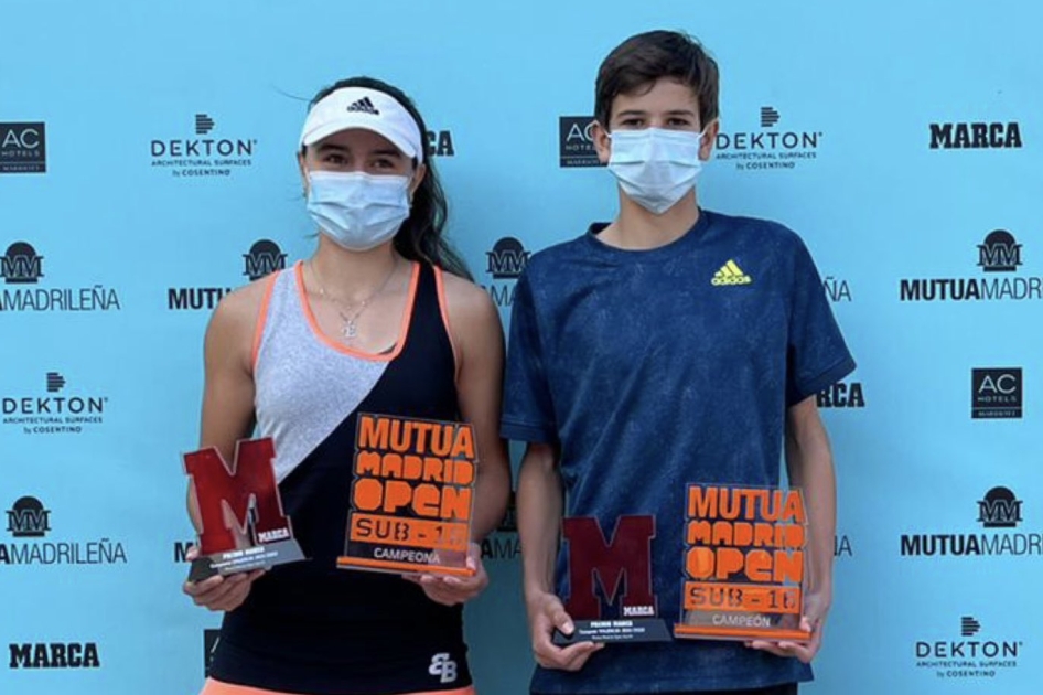 Elena Morales y Rafael Jodar ganan el Mutua Madrid Open Sub'16 de Valencia Elena Morales y Rafael Jodar ganan el Mutua Madrid Open Sub'16 de Valencia