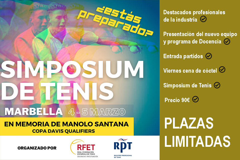 El Simposium de Tenis en homenaje a Manolo Santana será un El Simposium de Tenis en homenaje a Manolo Santana será un