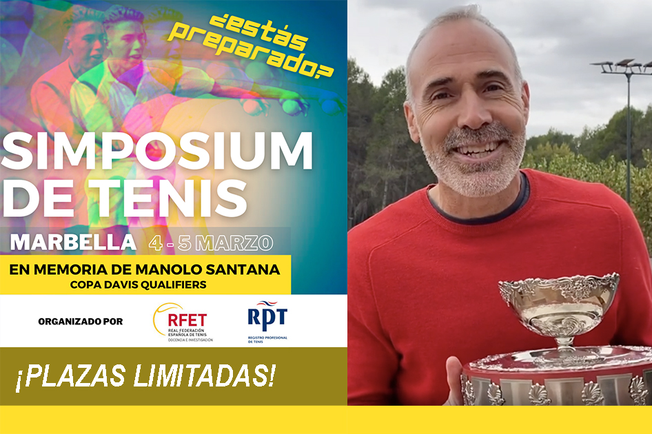 Álex Corretja, primer invitado en el Simposium de Tenis en homenaje a Manolo Santana
