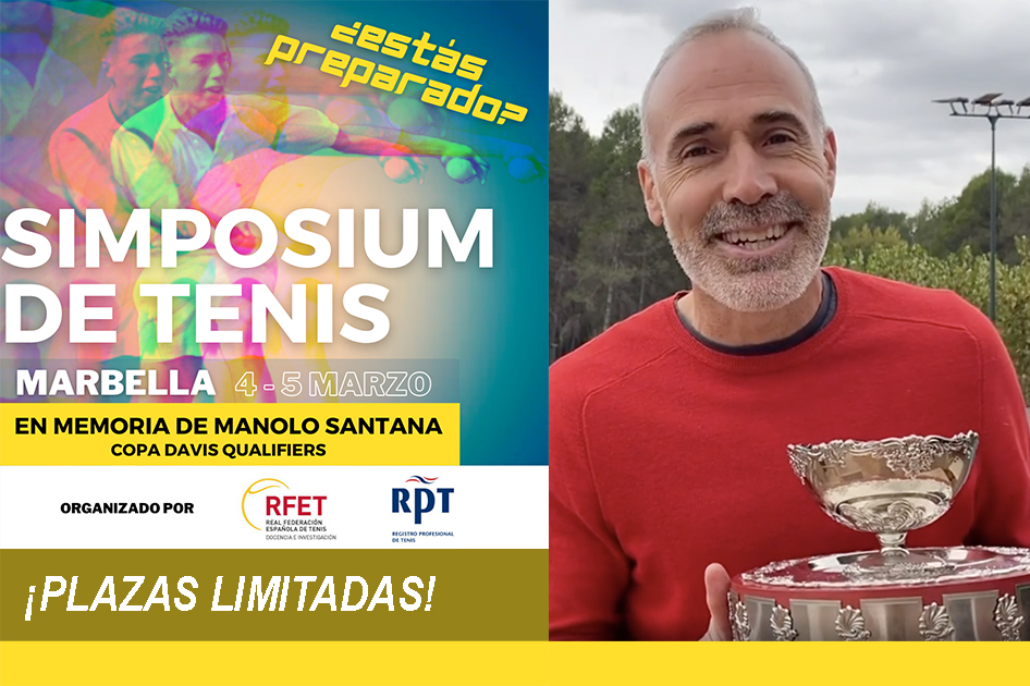 lex Corretja, primer invitado en el Simposium de Tenis en homenaje a Manolo Santana