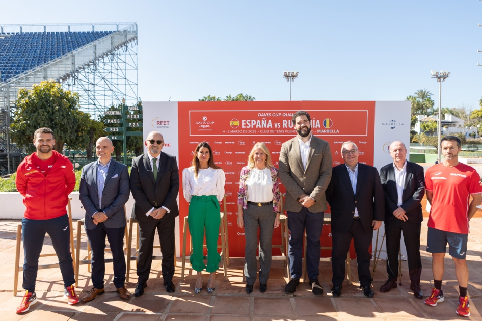 Marbella presenta la eliminatoria Qualifier de Copa Davis en Puente Romano Marbella presenta la eliminatoria Qualifier de Copa Davis en Puente Romano