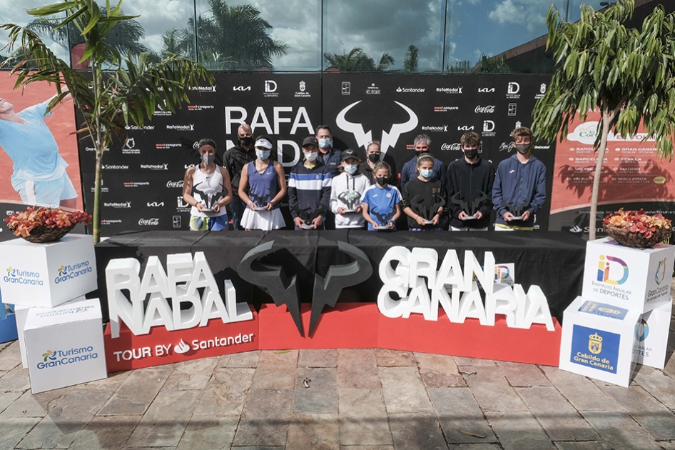 Ganadores de la segunda cita del Rafa Nadal Tour by Santander en Gran Canaria Ganadores de la segunda cita del Rafa Nadal Tour by Santander en Gran Canaria