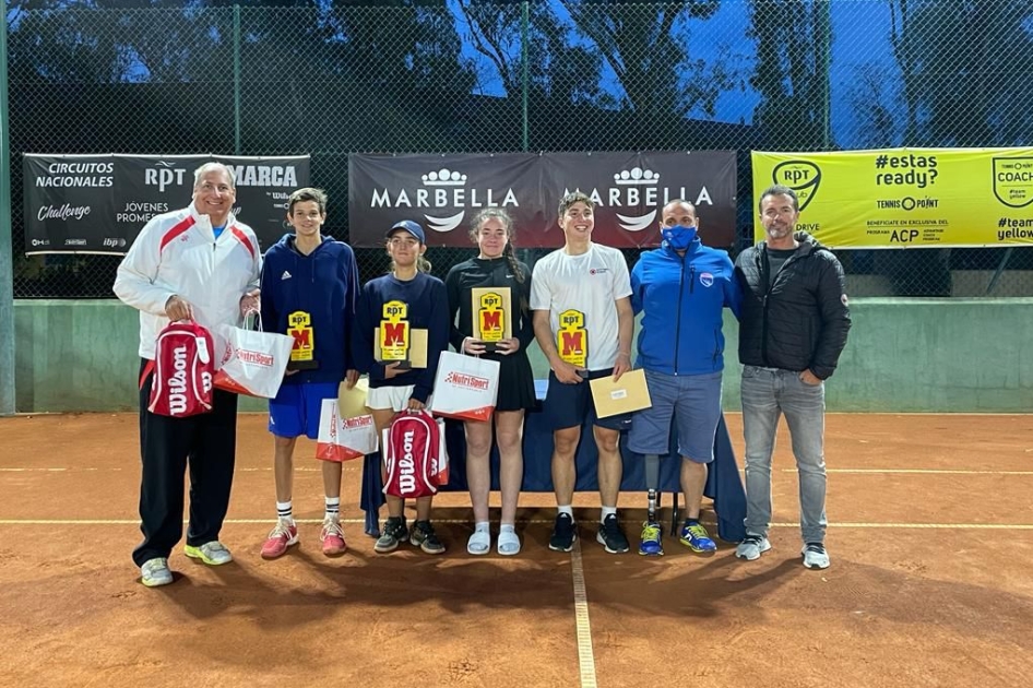 Candela Yecora y Alin-Mihai Fatu, campeones del RPT-Marca Junior Cup Sub18 de Marbella