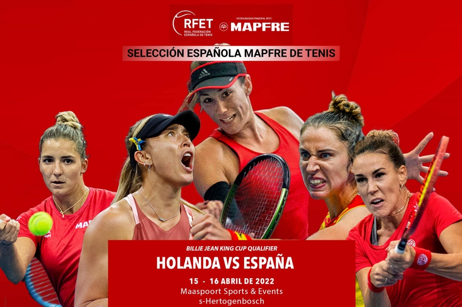 Badosa, Muguruza, Sorribes, Parrizas y Masarova jugarán la Billie Jean King Cup en Holanda Badosa, Muguruza, Sorribes, Parrizas y Masarova jugarán la Billie Jean King Cup en Holanda