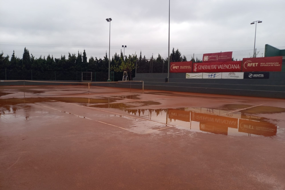 La lluvia impide disputar las finales individuales del torneo internacional júnior de Benicarló