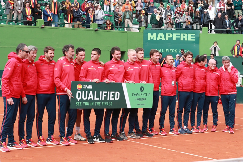 España estará en el primer bombo del sorteo de grupos de las Finales de la Copa Davis 2022 España estará en el primer bombo del sorteo de grupos de las Finales de la Copa Davis 2022