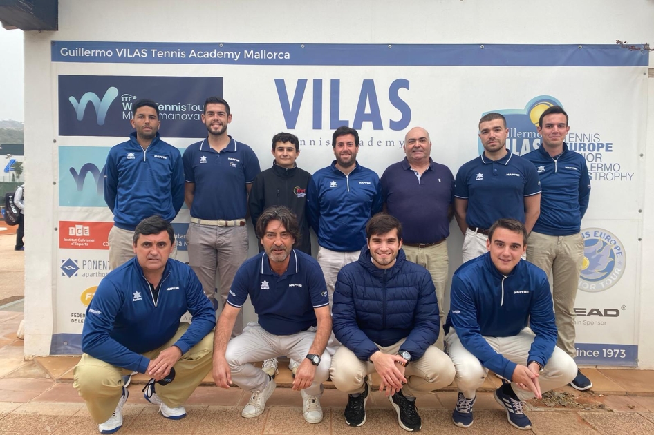 Equipo arbitral en los torneos del ITF World Tennis Tour en Palmanova