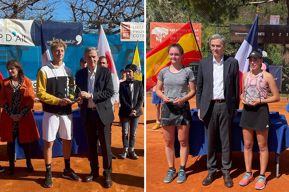 Martín Landaluce y Raquel González Vilar firman gana el internacional júnior de Cap d'Ail Martín Landaluce y Raquel González Vilar firman gana el internacional júnior de Cap d'Ail