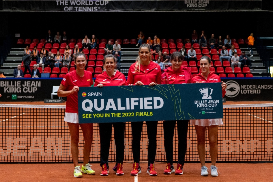 La Seleccin Espaola MAPFRE de Tenis se clasifica para las Finales de la BJKC tras vencer a Pases Bajos